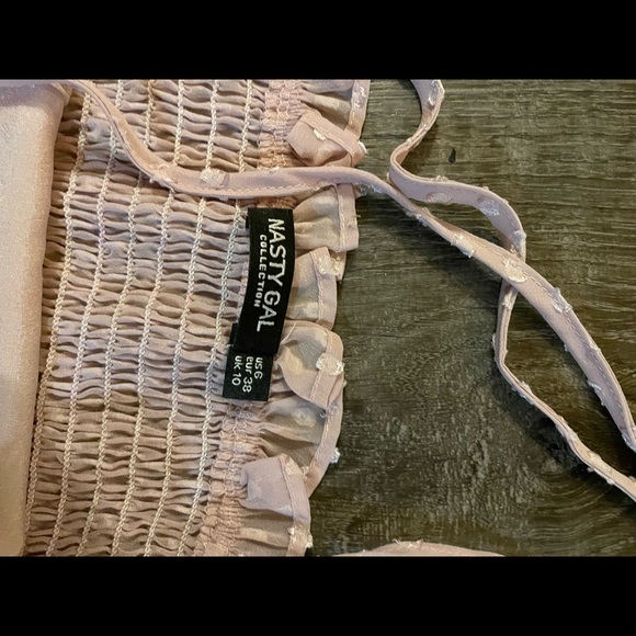 Pink Polka Dot Tube Top - Picture 3 of 3